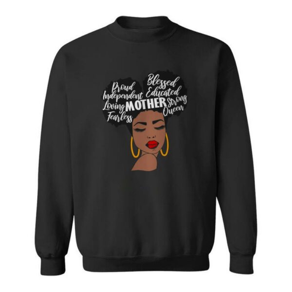 Black Mom Afro Woman Black Woman Mothers Day T Shirt 4