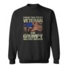 Funny Dad Papa Grandpa T Shirt I Have Two Titles Veteran And Grumpy 4