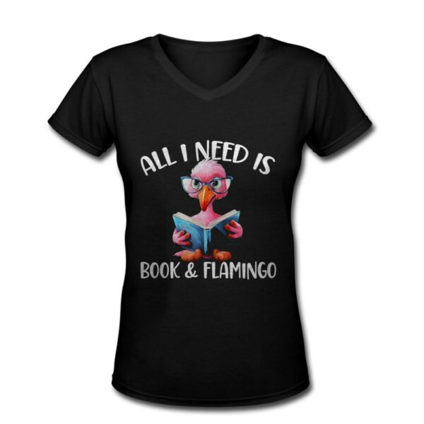 Flamingo Reading a Book, Books Lover Funny Flamingo Book