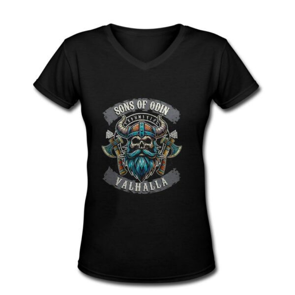 Sons of Odin Valhalla Vikings Norse Skull Shirt 3