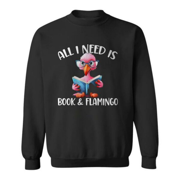 Flamingo Reading a Book, Books Lover Funny Flamingo Book